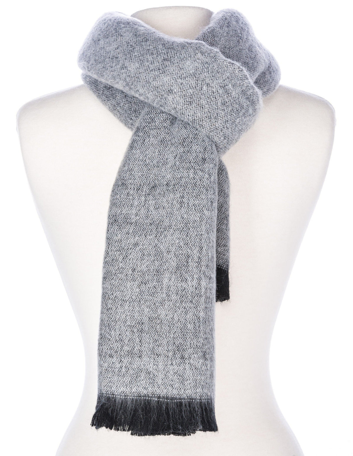 Men's Rochester Two-Tone Reversible Winter Scarf - Sand/Off White