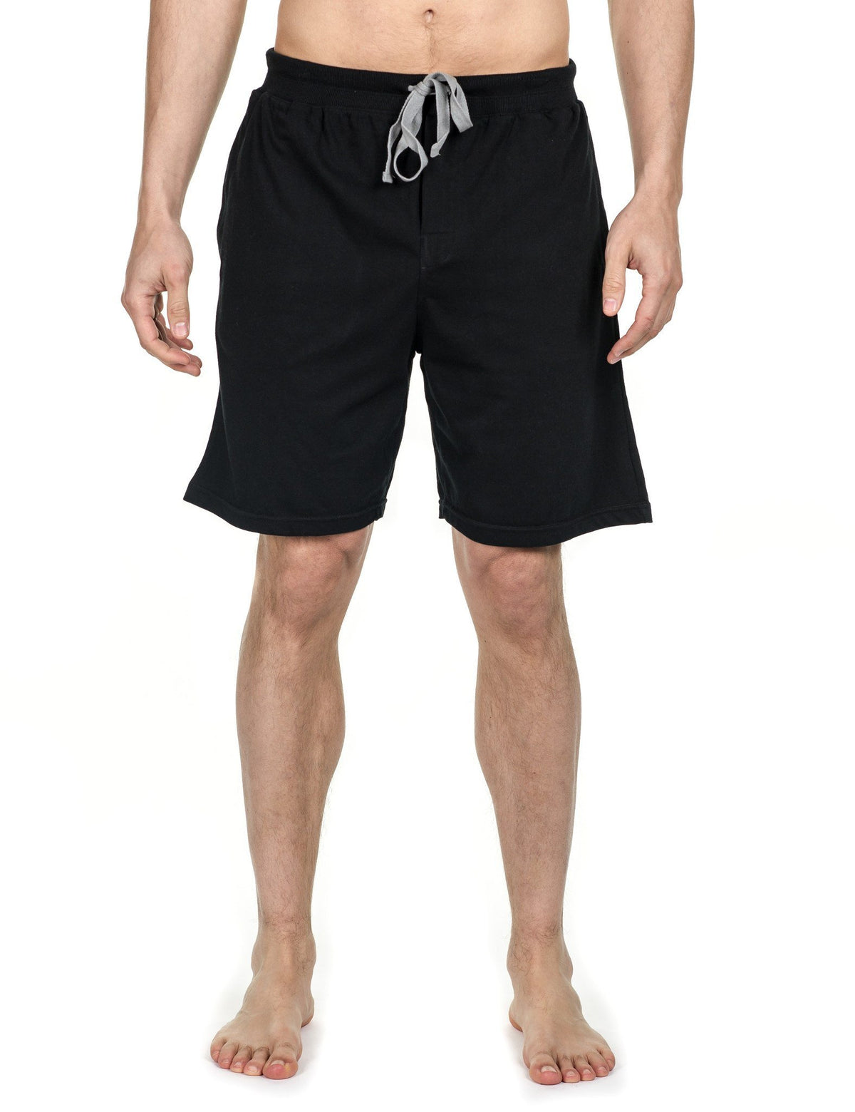 Men's Premium Knit Lounge/Sleep Shorts - Black