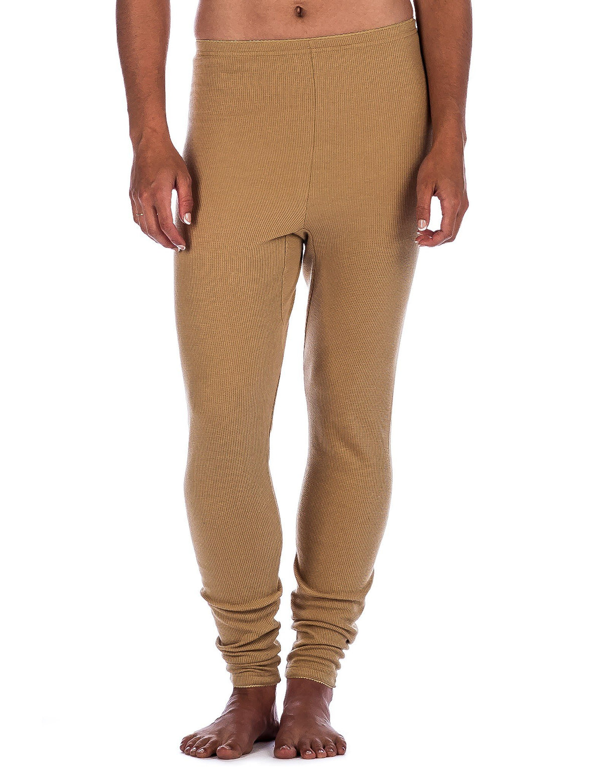 Women's Extreme Cold Waffle Knit Thermal Long John Pants - Champagne