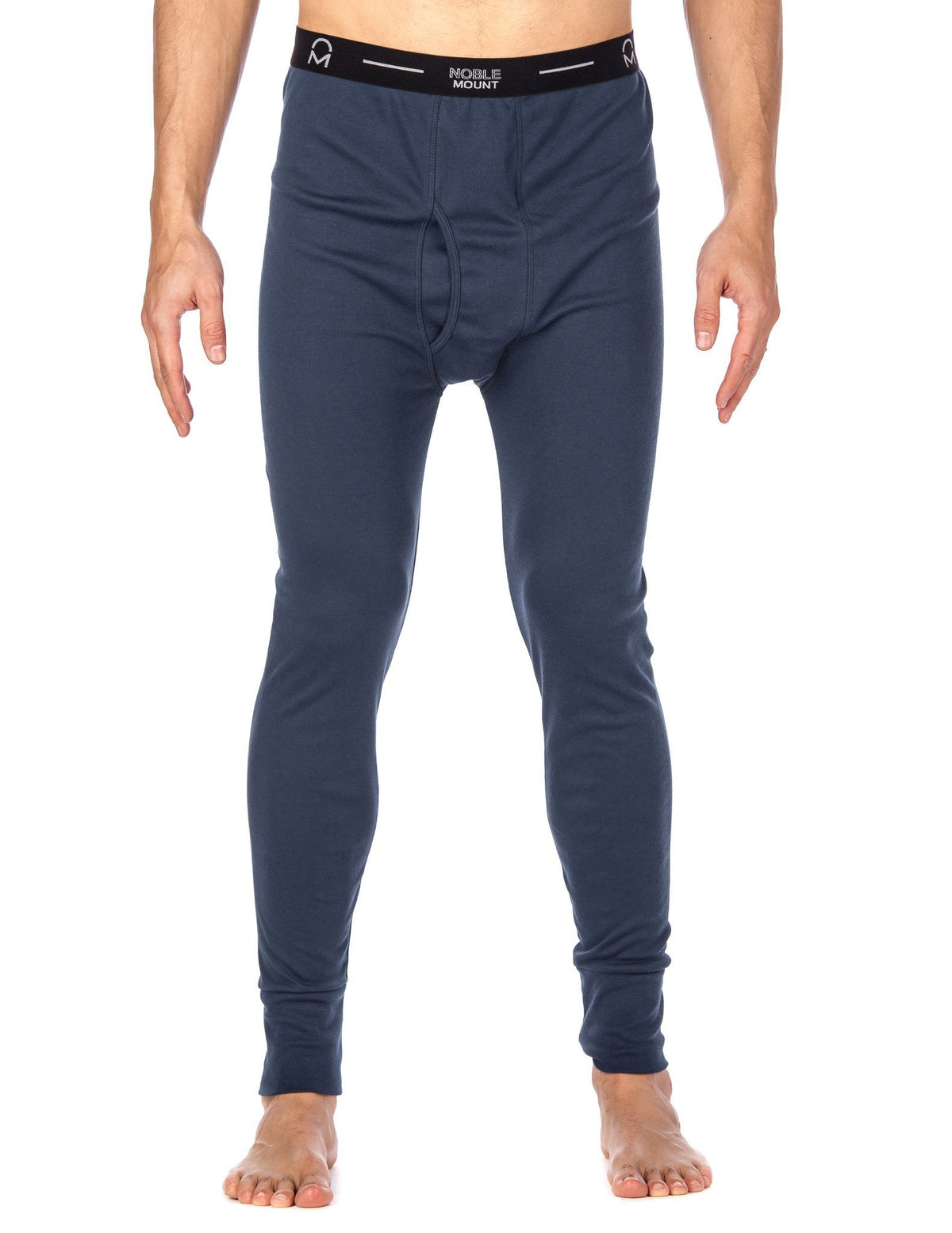 Men's 'Soft Comfort' Premium Thermal Long John Pants - Navy