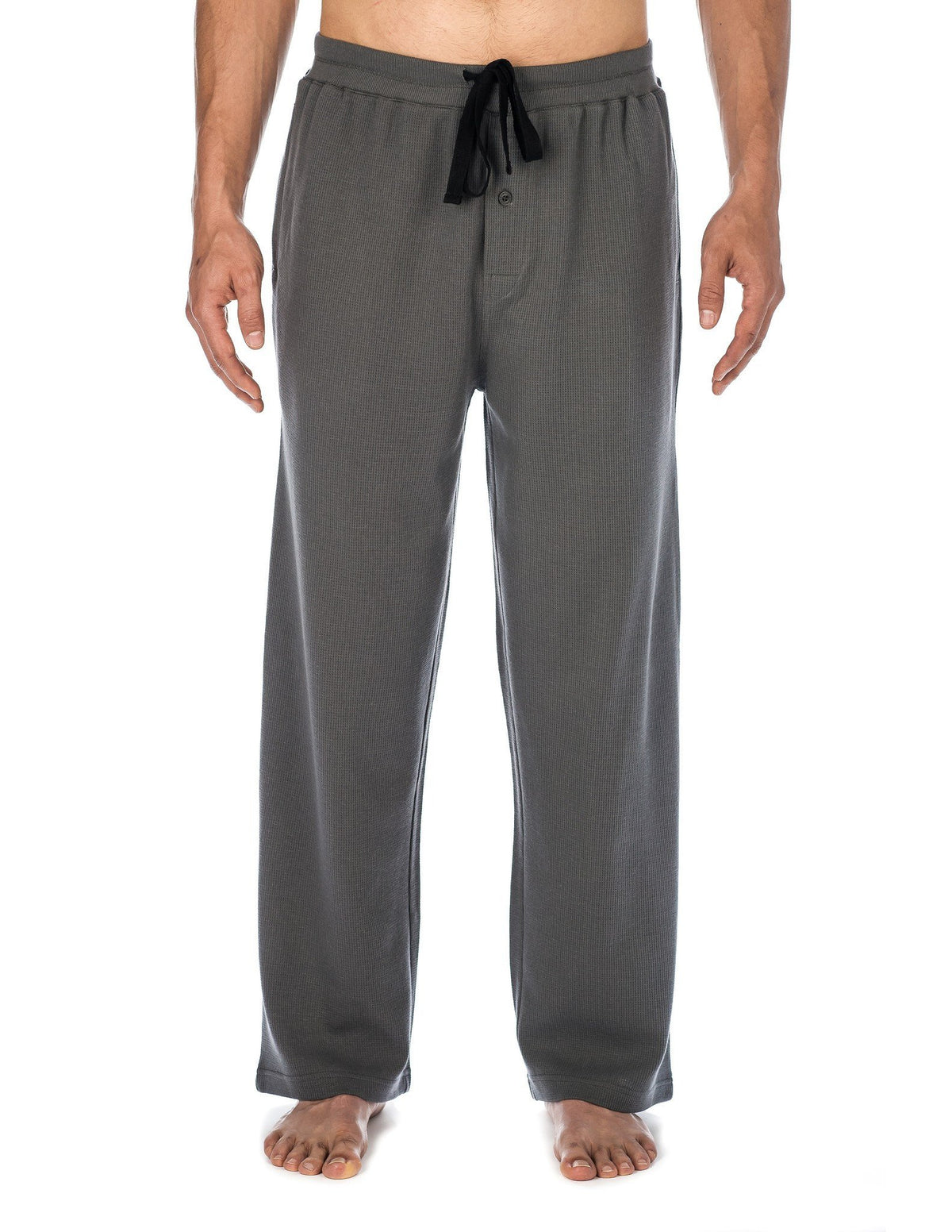 Men's Waffle Knit Thermal Lounge Pant - Charcoal