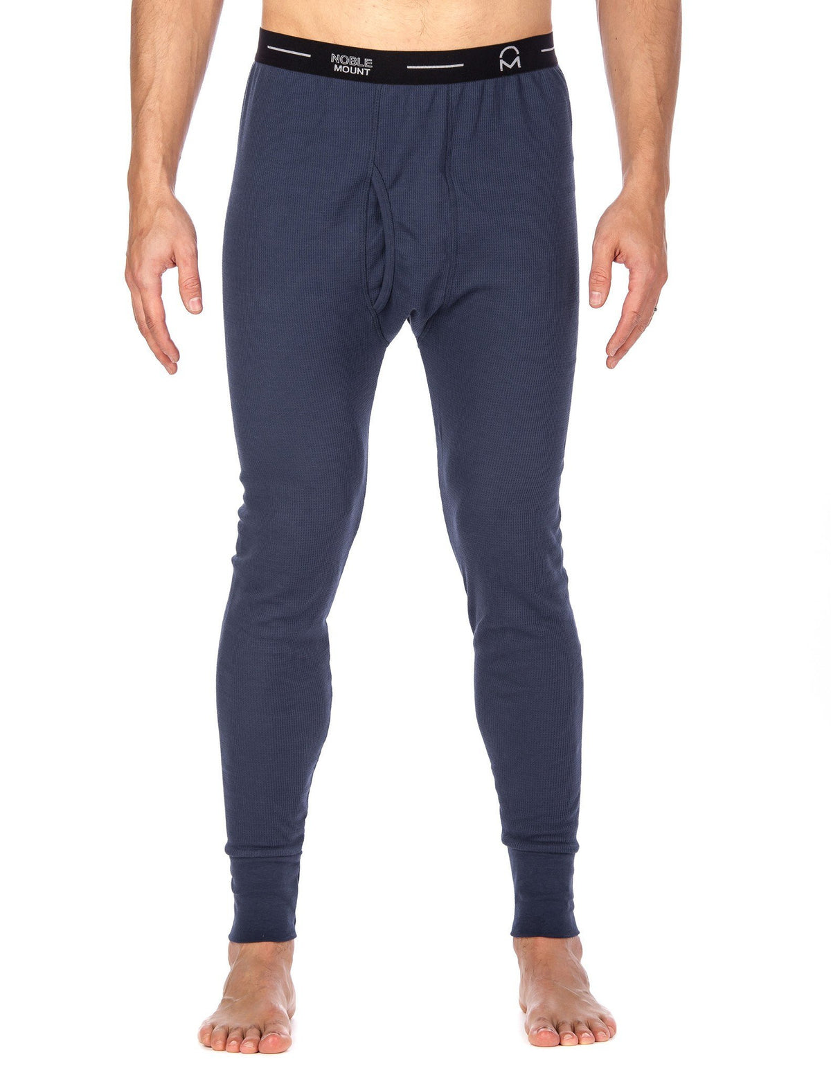 Men's Extreme Cold Waffle Knit Thermal Long John Pants - Dark Blue