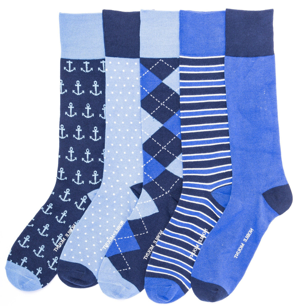 Men's Combed Cotton Weekday Dress Socks 5-Pack - Set A4