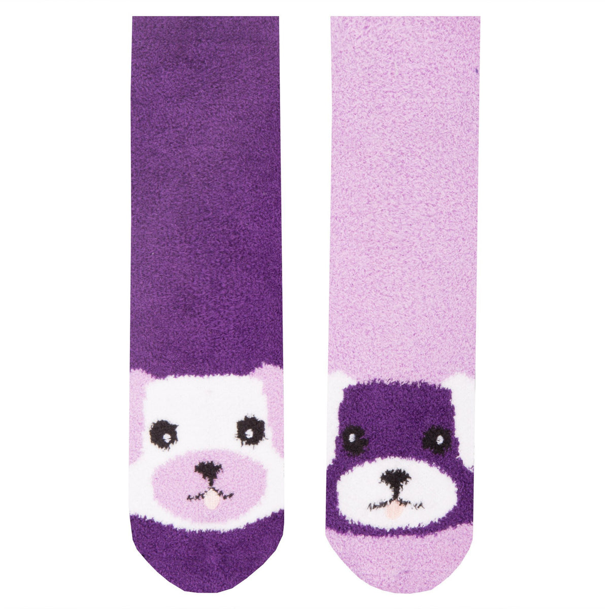 Women's Soft Anti-Skid Micro-Plush Winter Crew Socks - Set A9 - Dog [Gift Packaged]
