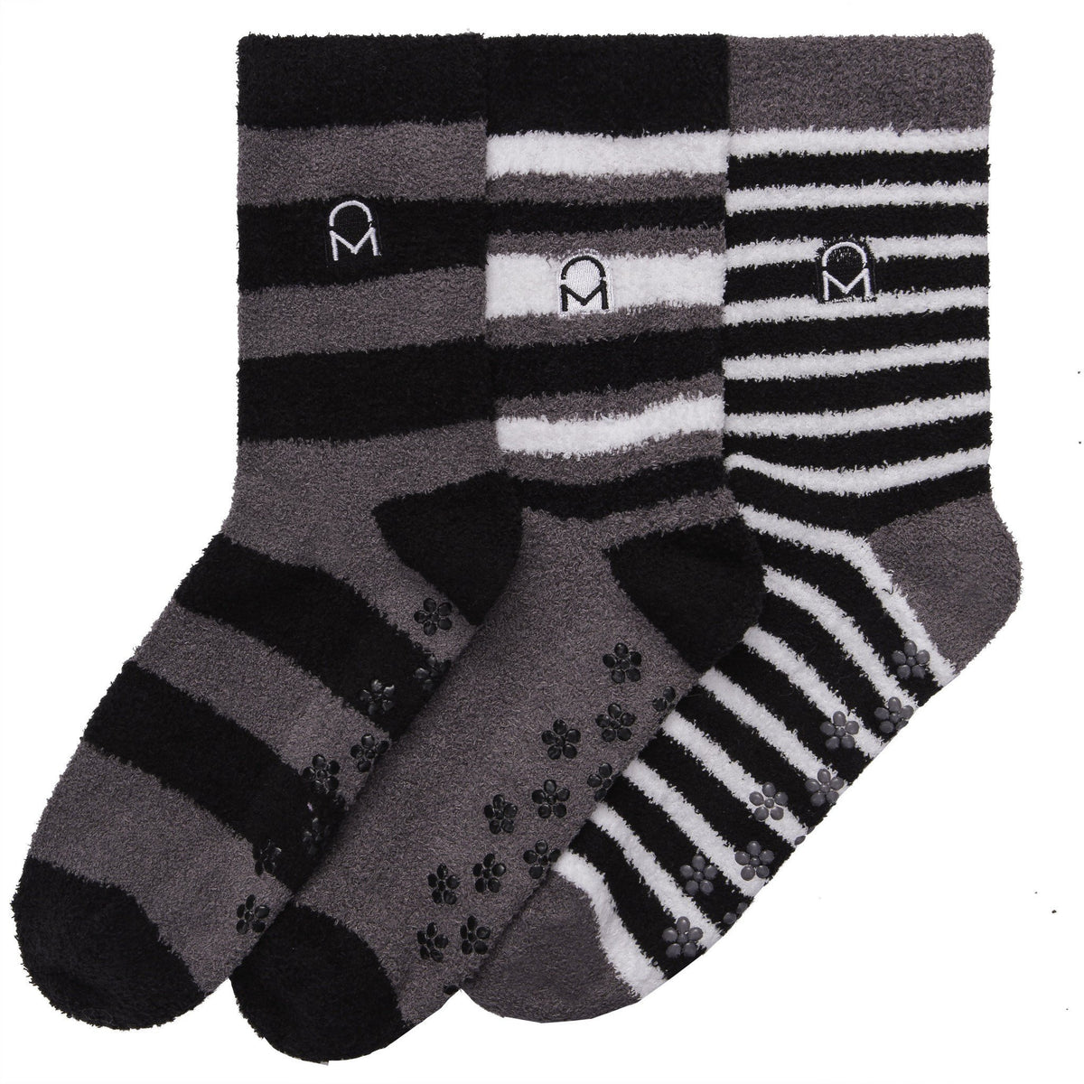 Women's Soft Anti-Skid Micro-Plush Winter Crew Socks - Set C8