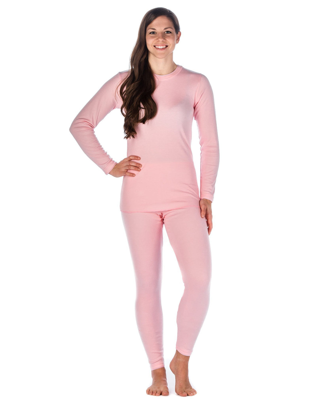 Women's 'Soft Comfort' Premium Thermal Set - Pink
