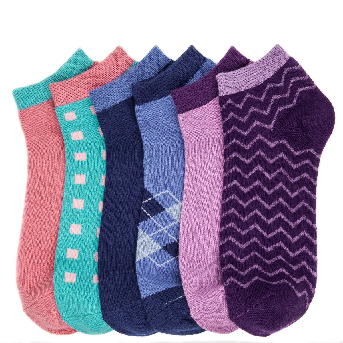 Women's Combed Cotton Premium Low Cut Socks - SET A1