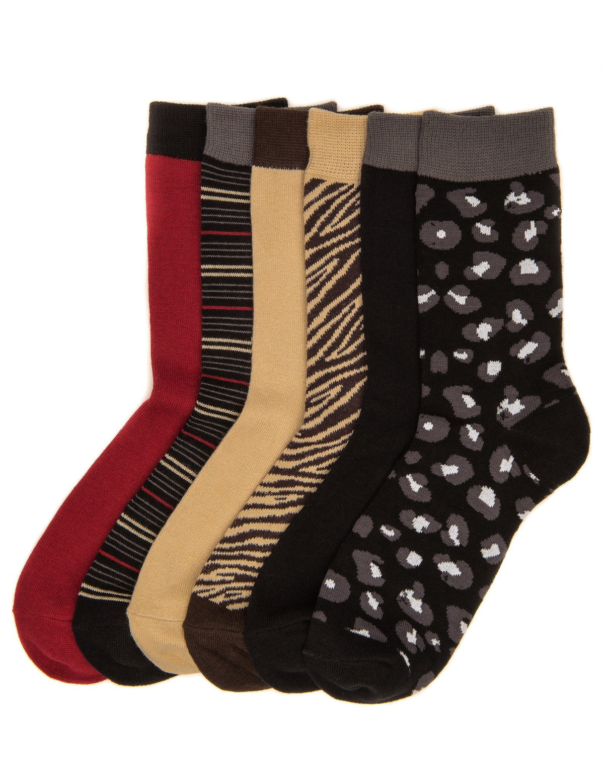 Women's Combed Cotton Premium Crew Socks - SET A1