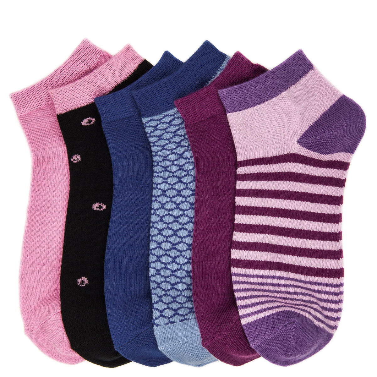 Women's Soft Premium Low Cut Socks - 6 Pairs - Set 1