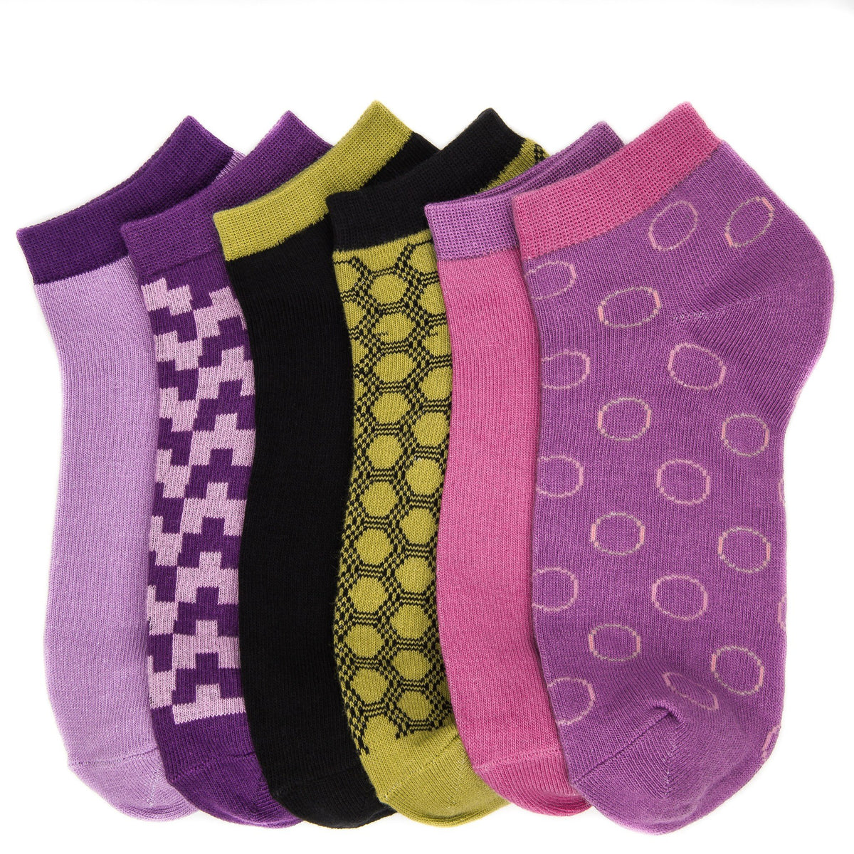 Women's Combed Cotton Premium Low Cut Socks - SET A2