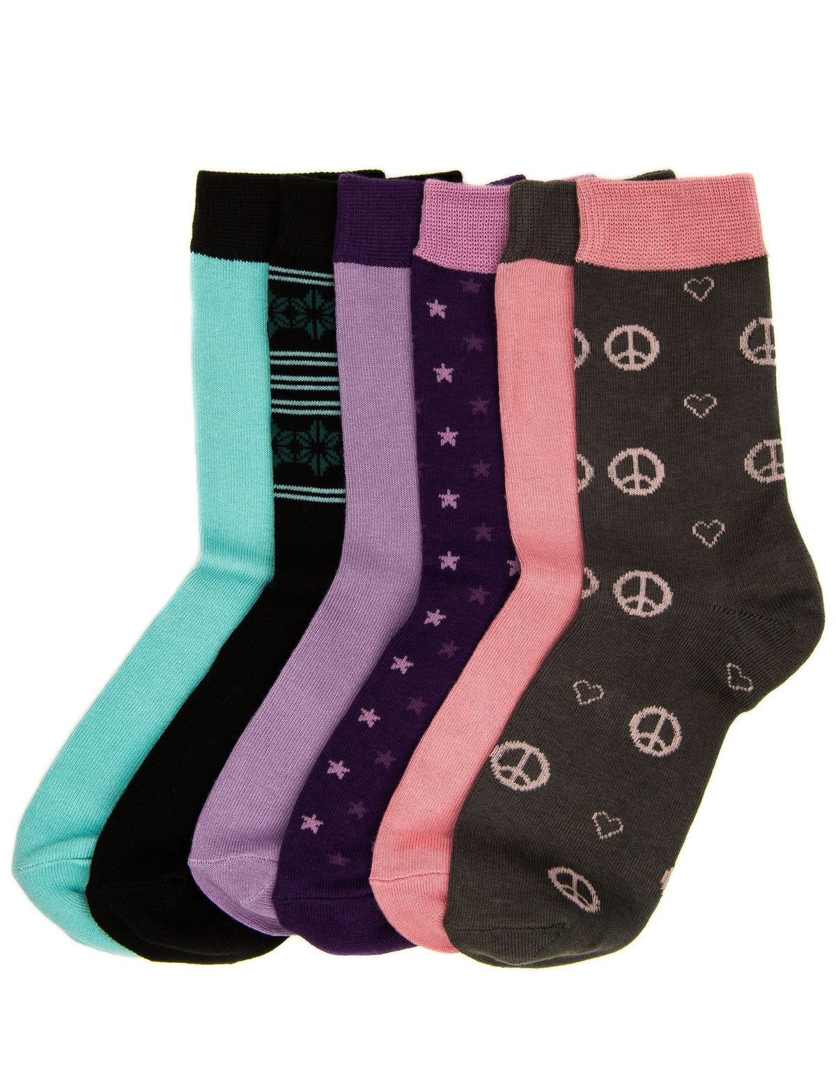 Women's Combed Cotton Premium Crew Socks - SET A3