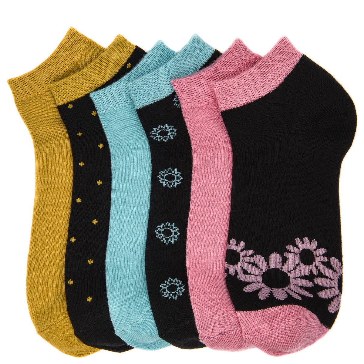 Women's Soft Premium Low Cut Socks - 6 Pairs - Set 4