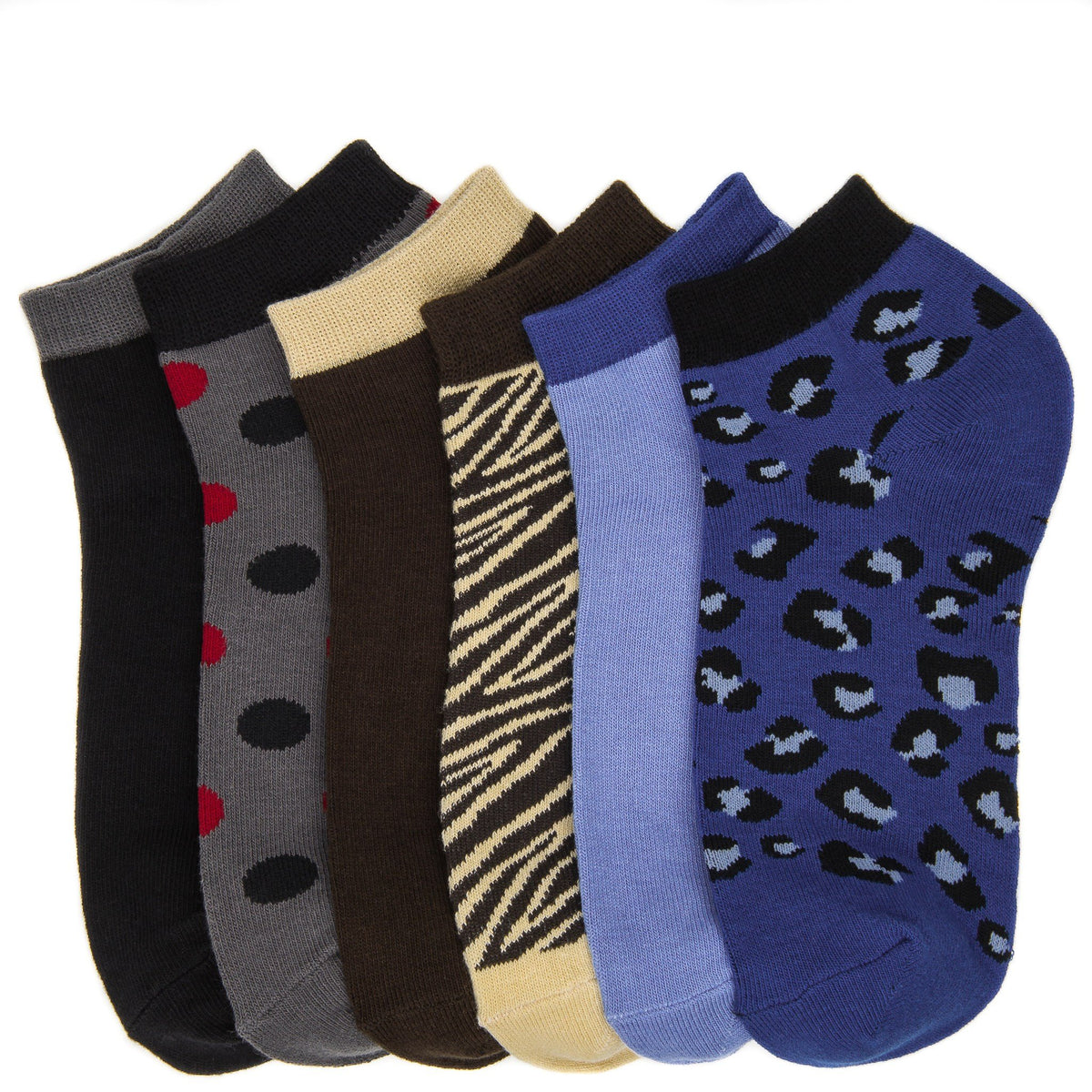 Women's Combed Cotton Premium Low Cut Socks - SET A5