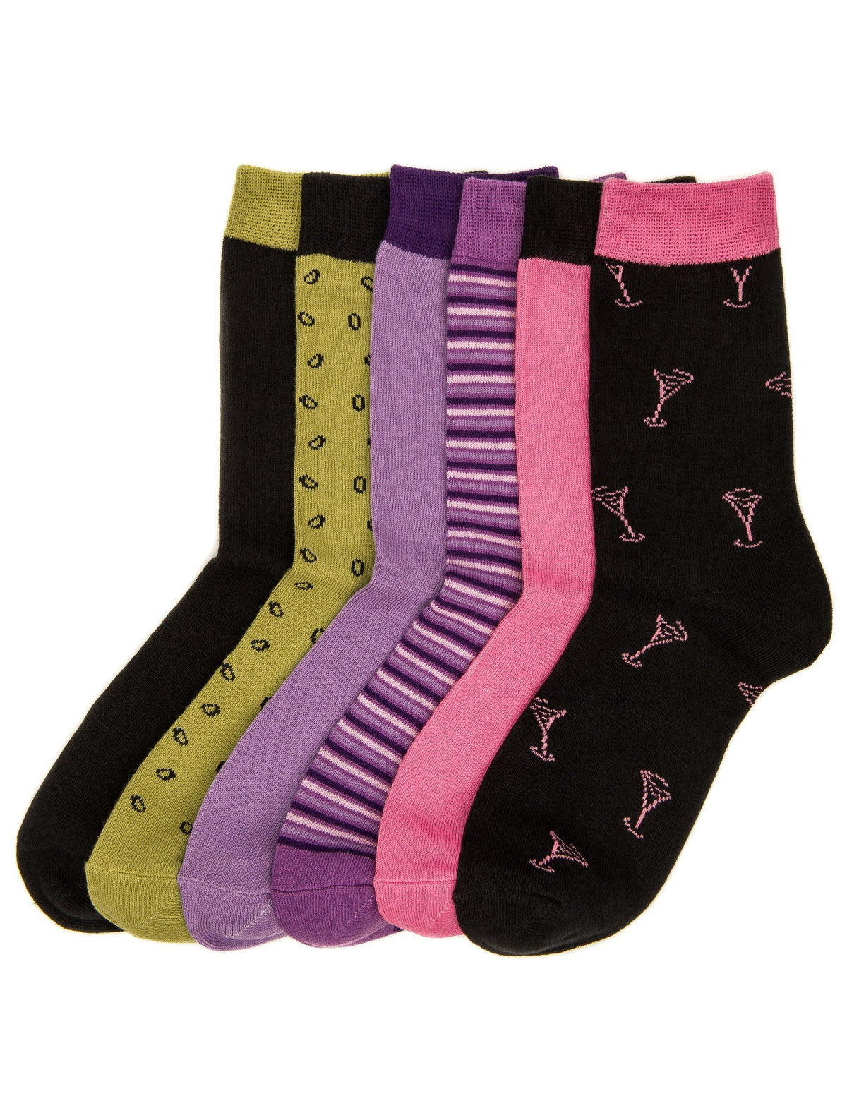 Women's Combed Cotton Premium Crew Socks - SET A5