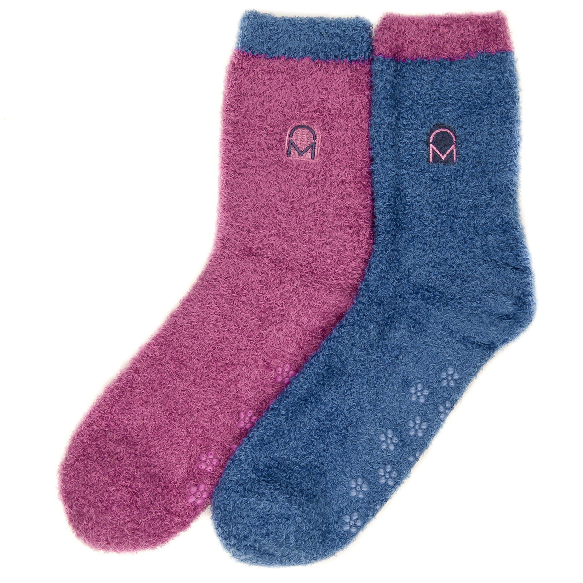 Women's Soft Anti-Skid Winter Feather Socks - 2-Pairs - Set A6