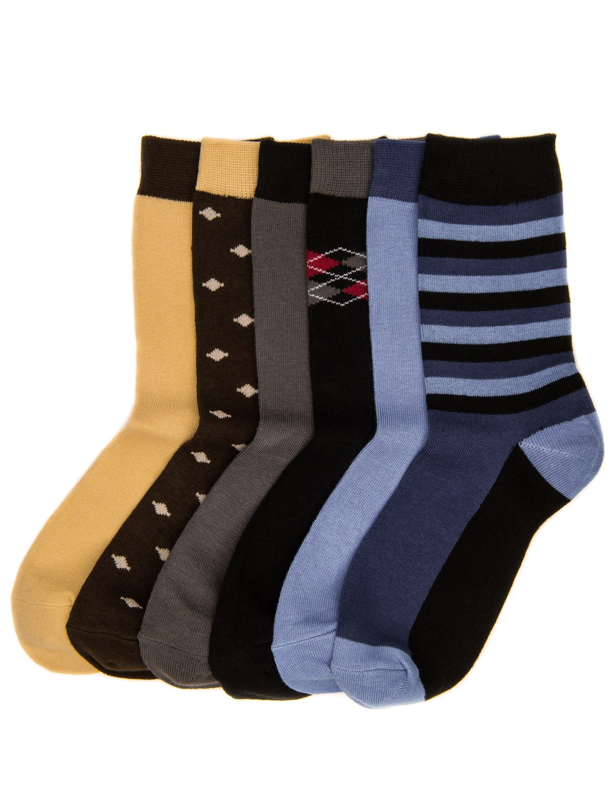 Women's Combed Cotton Premium Crew Socks - SET A7