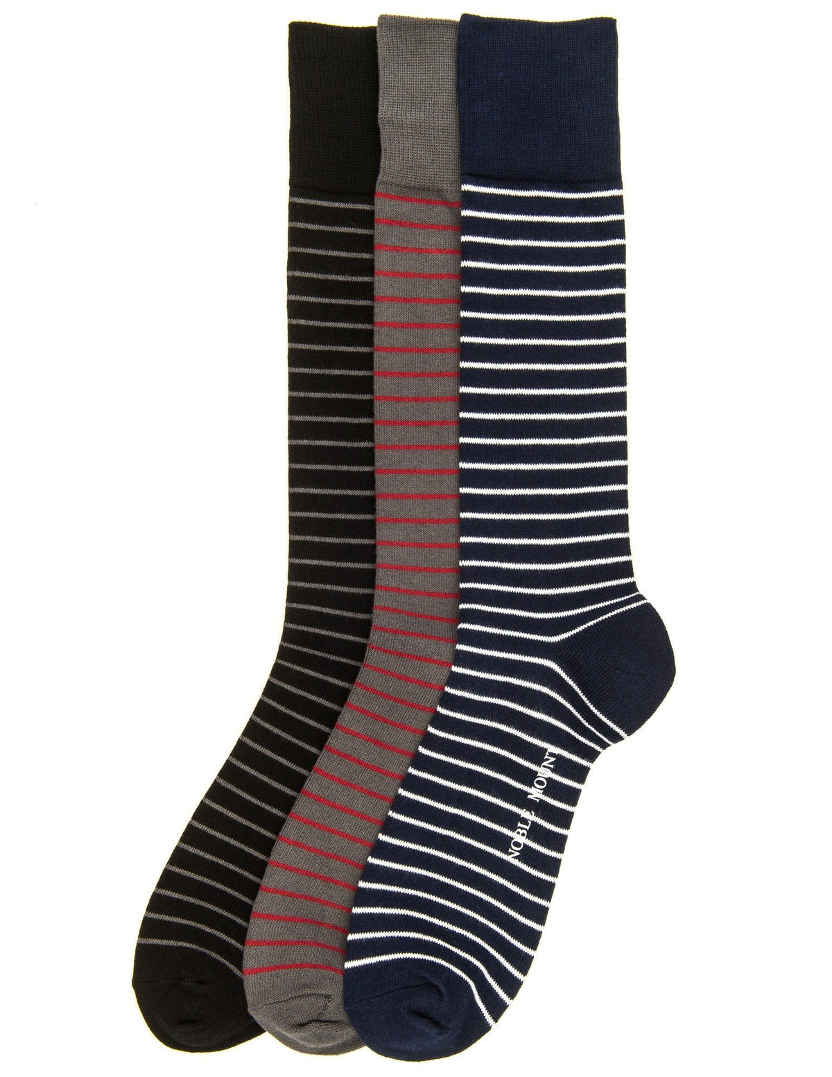 Men's Combed Cotton Dress Socks 3-Pack - Set B6