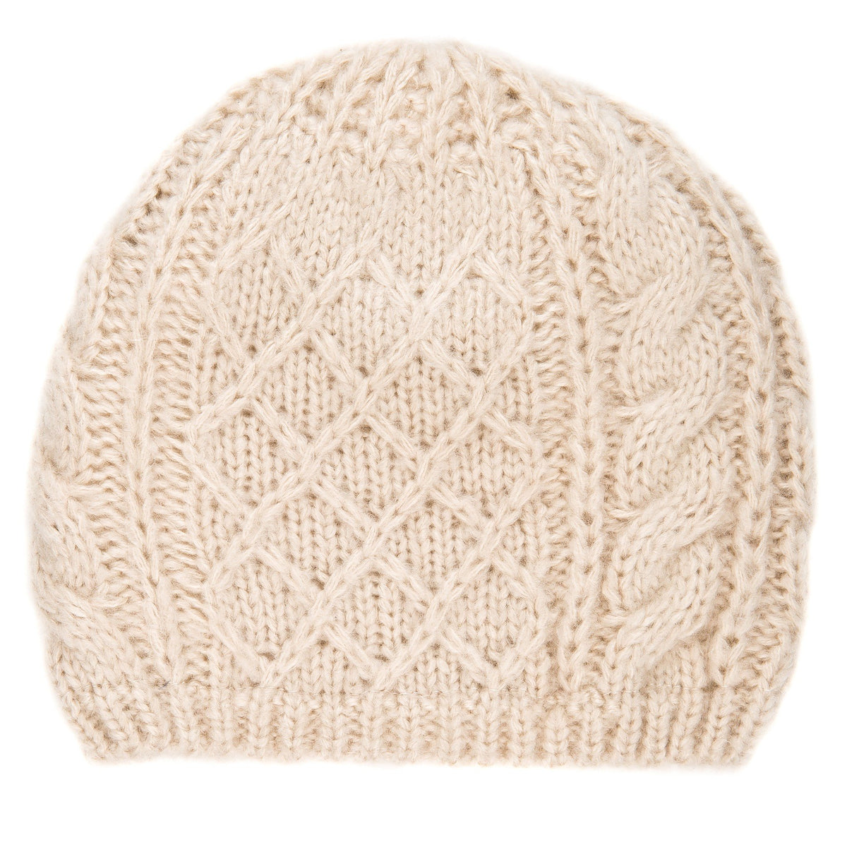 Men's Super-Soft Cable Knit Avalanche Winter Hat - Beige