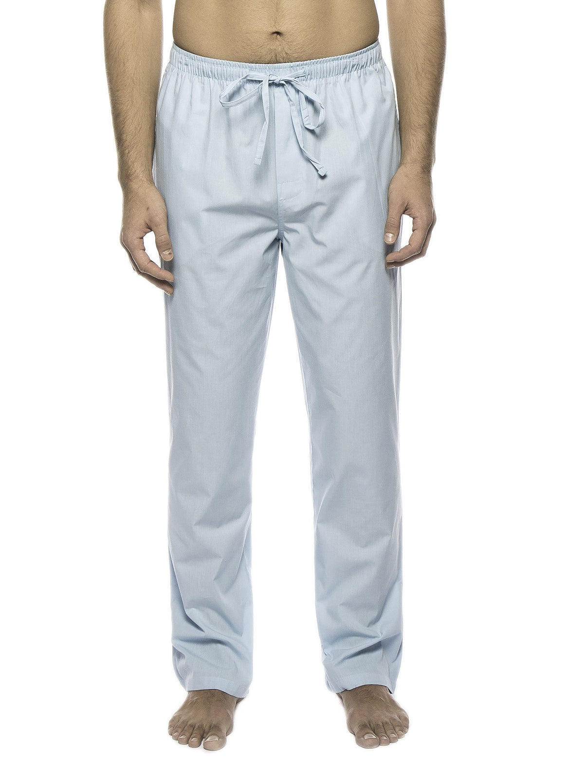 Men's 100% Woven Cotton Lounge Pants - Crystal Blue