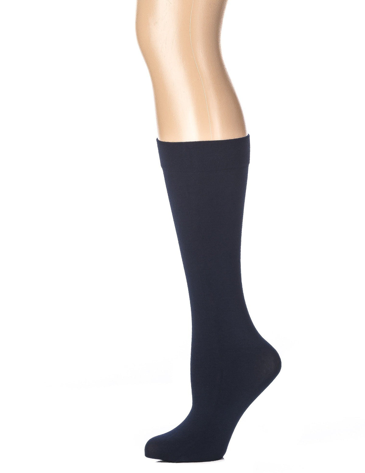 Women's Microfiber Anti-Pilling Knee-Hi Trouser Socks - Navy