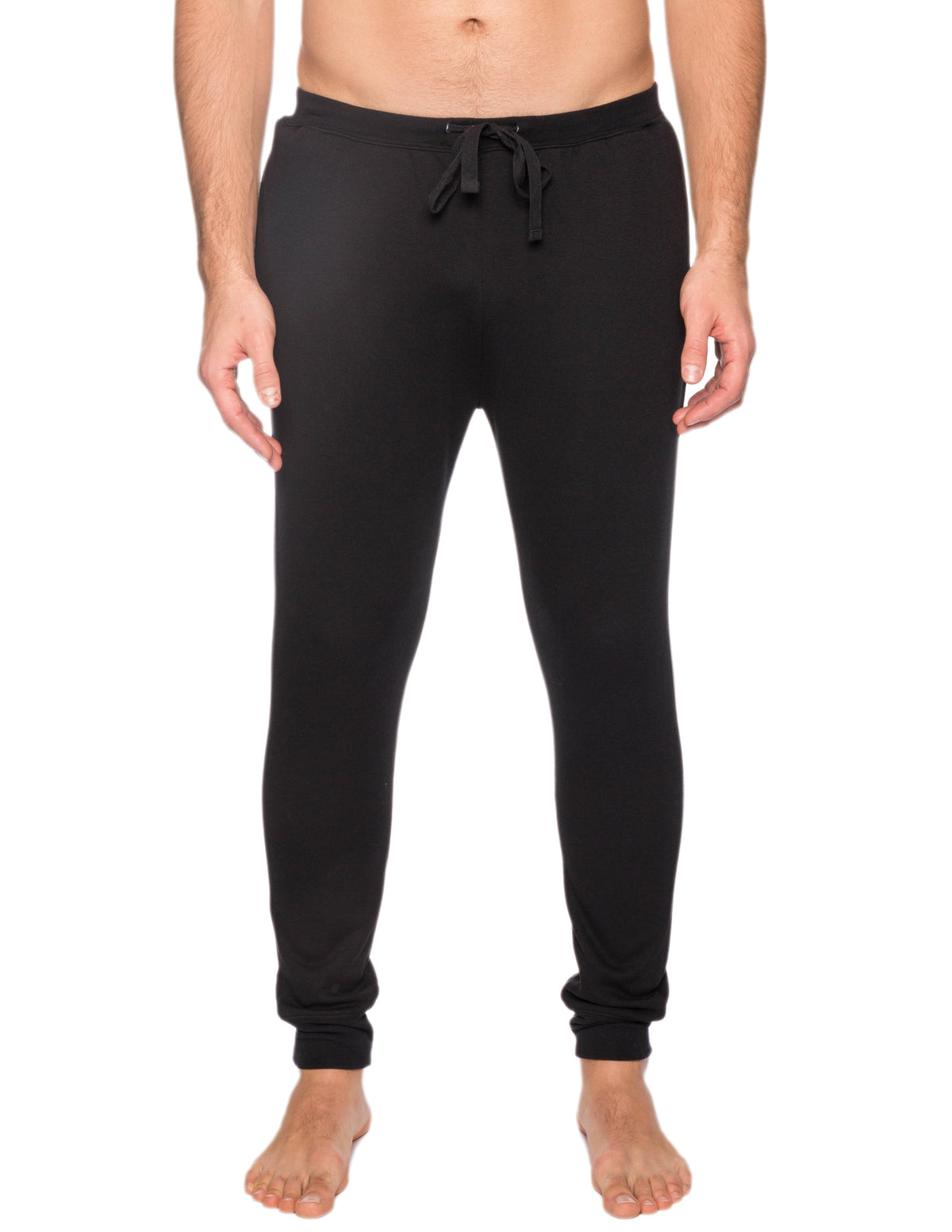 Men's Fleece Lined Jogger Lounge/Sweat Pants - Black
