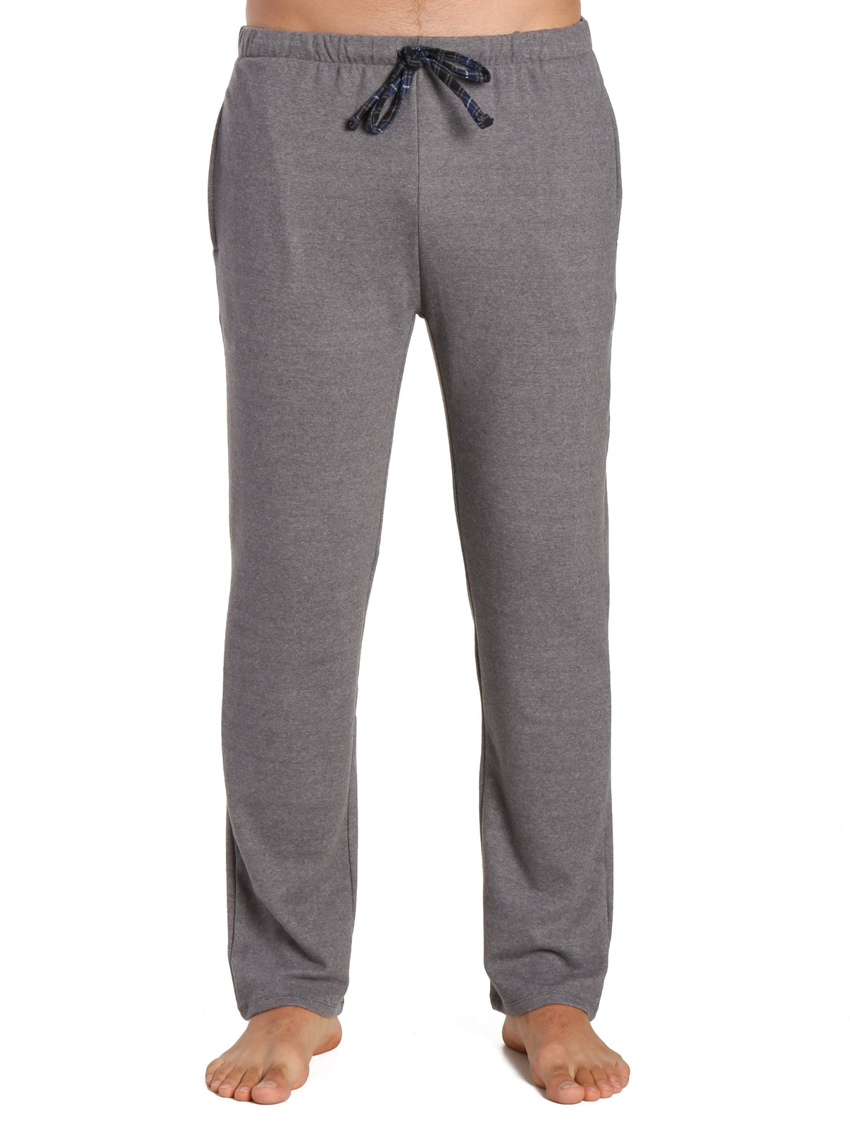 Men's Soft Brushed Rib Lounge Pant - Heathered Dark Grey