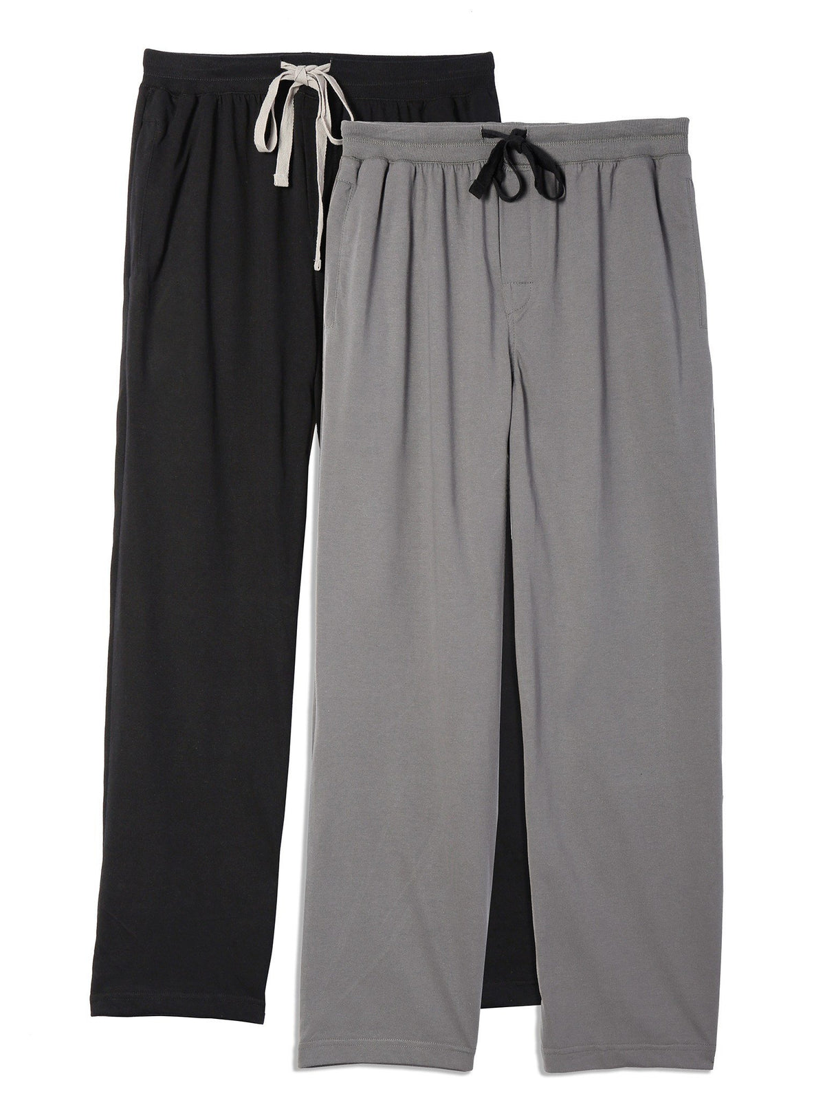 Men's 2-Pack Premium Knit Sleep/Lounge Pants - Charcoal/Black