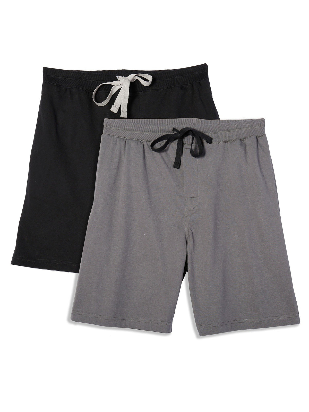 Men's 2-Pack Premium Knit Sleep/Lounge Shorts - Charcoal/Black