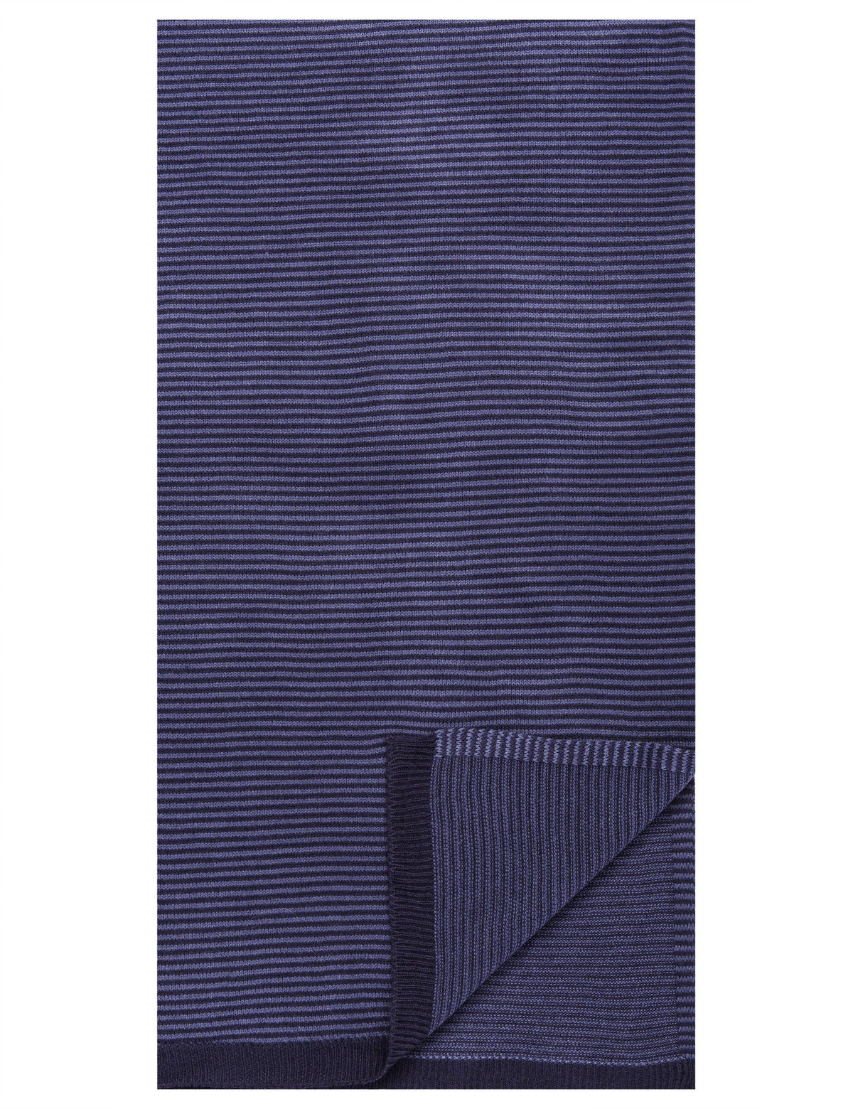 Men's Uptown Premium Knit Striped Scarf - Navy/Blue
