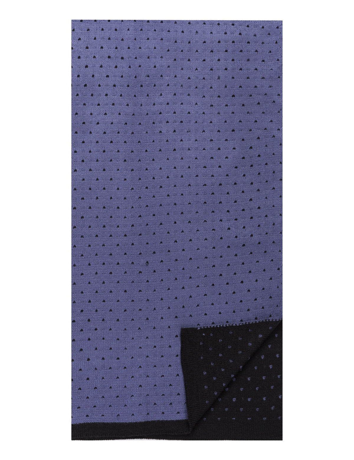 Men's Uptown Premium Knit Dot Pattern Scarf - Blue/Black