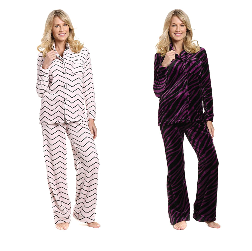 Womens Lush Butterfleece Pajama Set - Bulk Lot