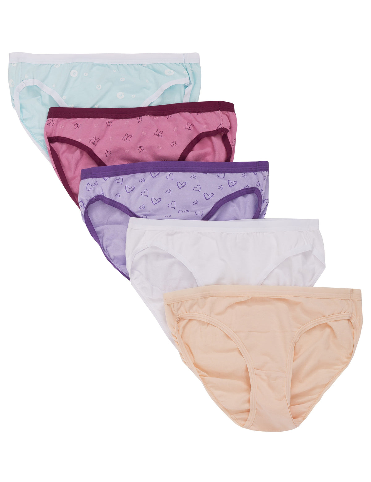 Women's Stretch Cotton Bikini Panties - 6-Pack - Set 1