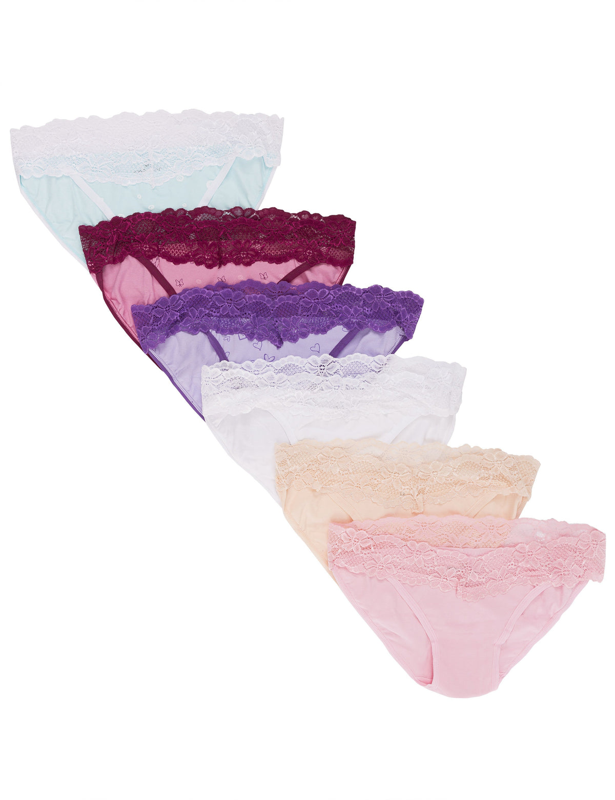 Women's Stretch Cotton Bikini Panties - 6-Pack - Set 2